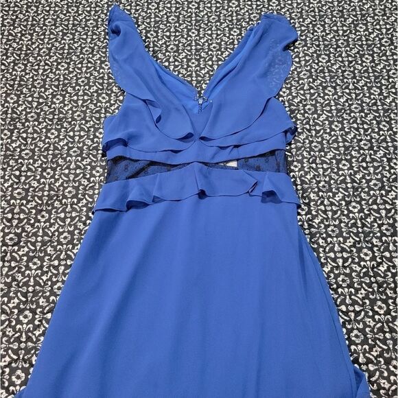 BCBGenerationâBlueâIrisâRuffle MaxiâDress - Picture 6 of 11